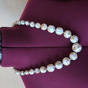 Anthropologie Bobble Statement Necklace